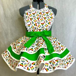Spread Love Custom Handmade 1950s Themed Apron
